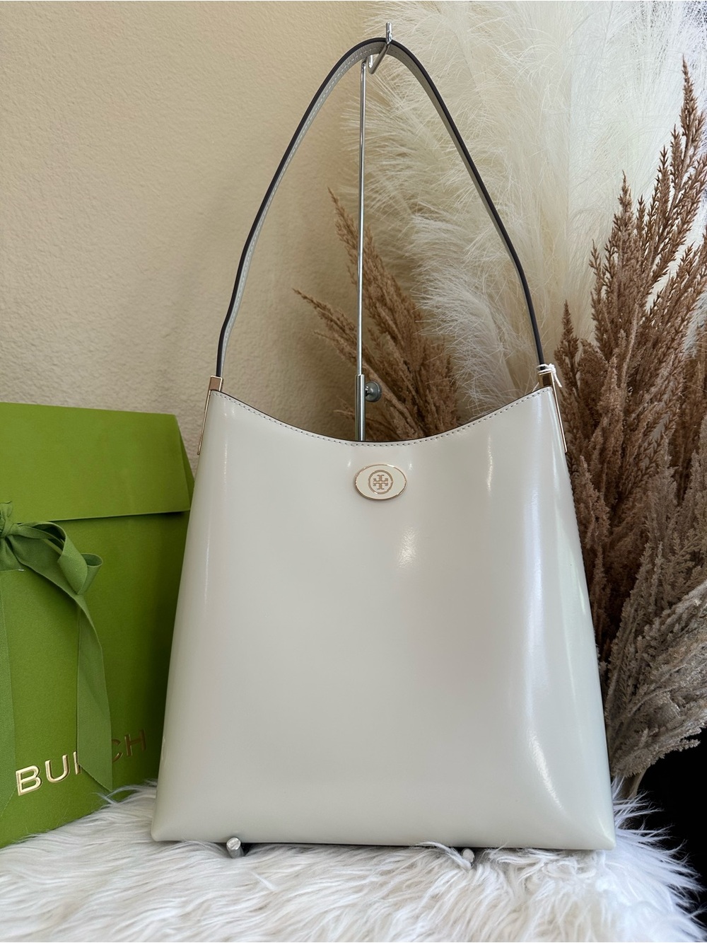Tory Burch ROBINSON SPAZZOLATO HOBO BAG